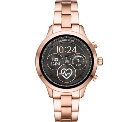 michael kors sophie rose gold smart watch|Michael Kors runway access smartwatch.